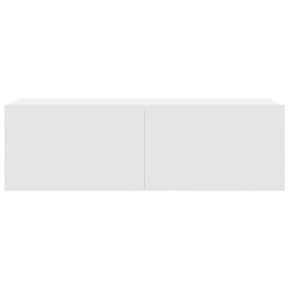 vidaXL 4 Piece TV Cabinet Set White Engineered Wood