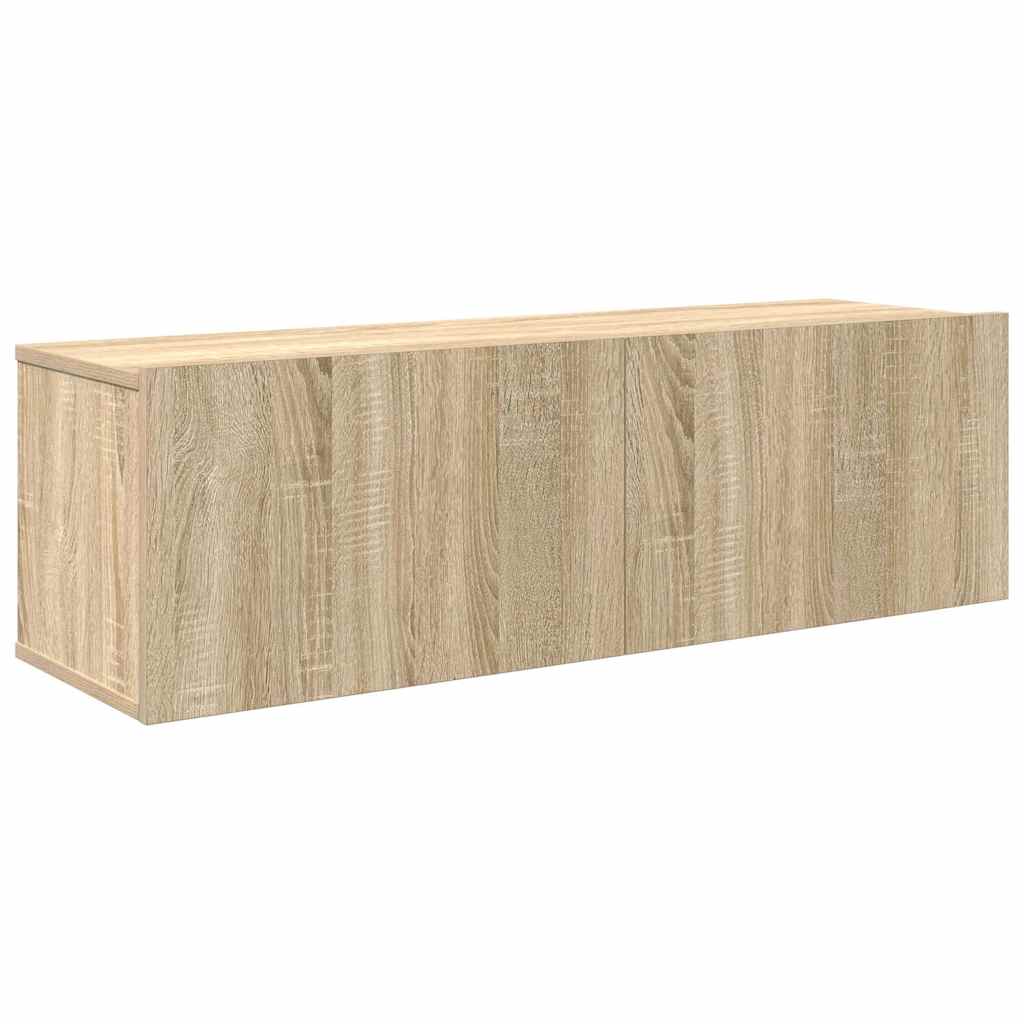 vidaXL 4 Piece TV Cabinet Set Sonoma Oak Engineered Wood
