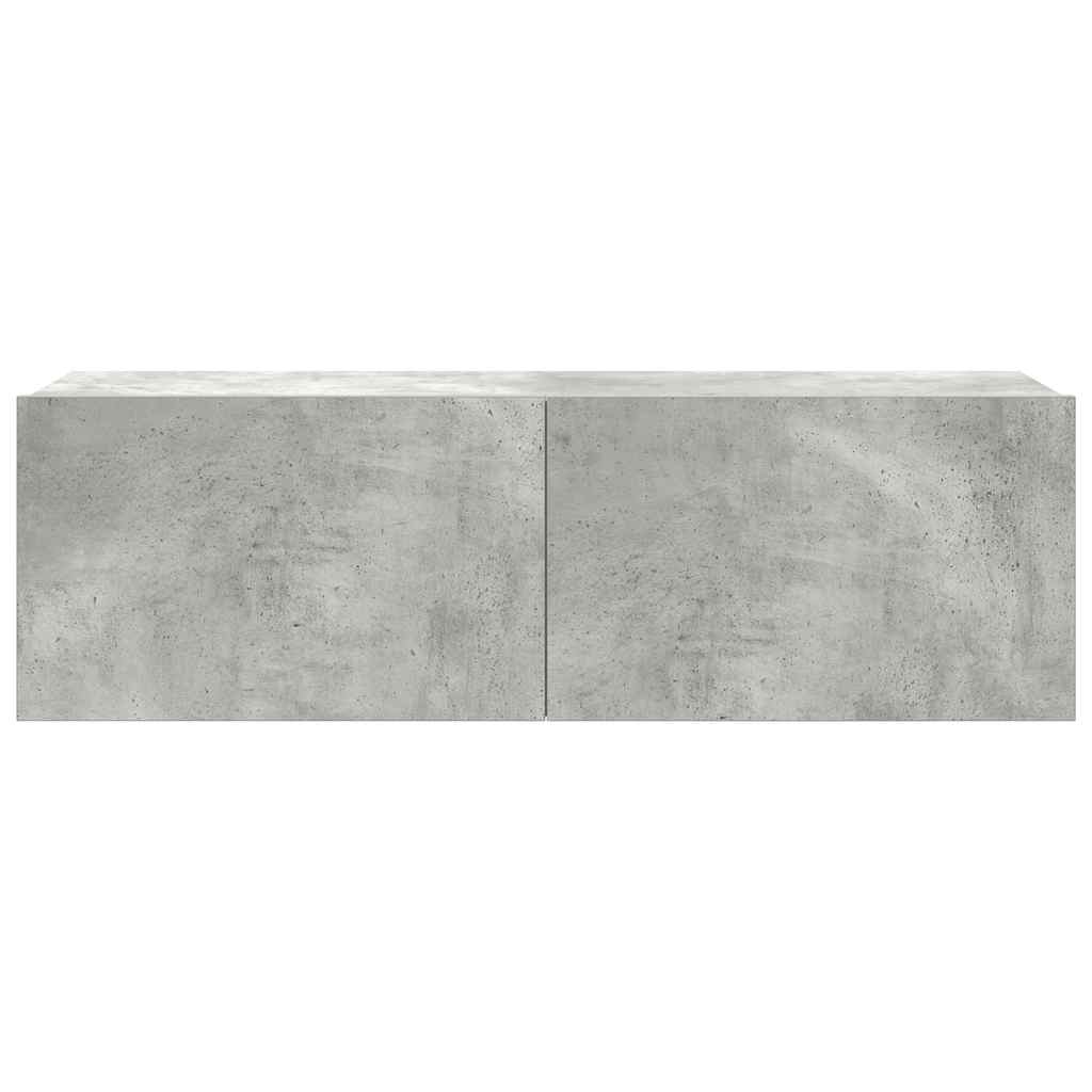vidaXL 4 Piece TV Cabinet Set Concrete Grey Engineered Wood