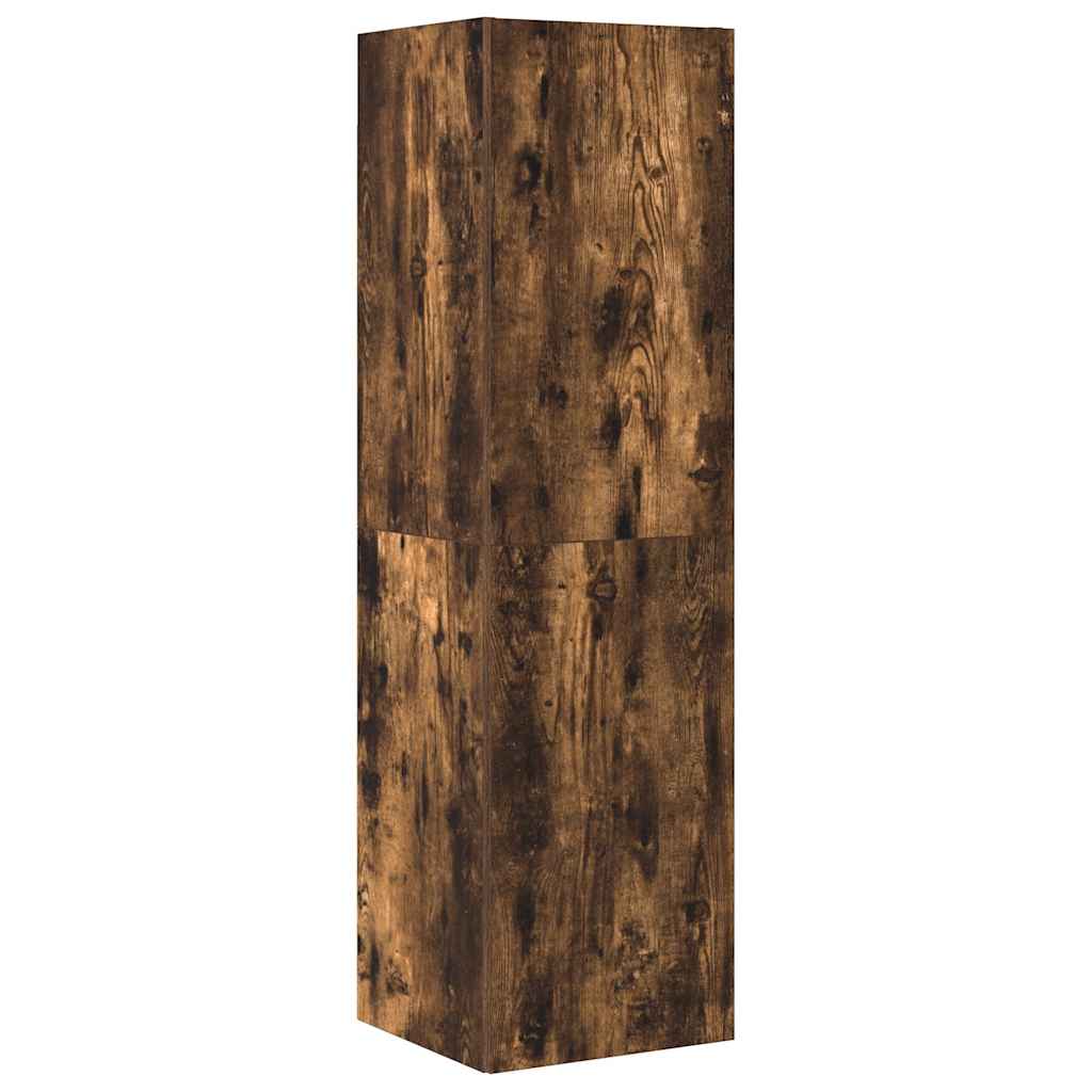 vidaXL 4 Piece TV Cabinet Set Smoked Oak Engineered Wood