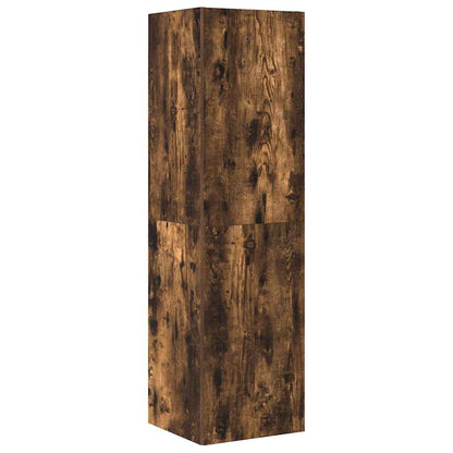 vidaXL 4 Piece TV Cabinet Set Smoked Oak Engineered Wood