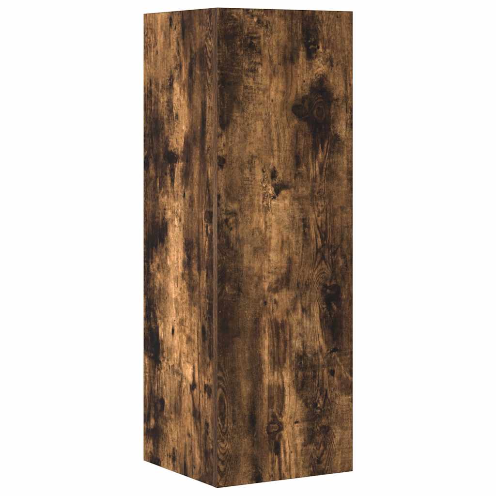 vidaXL 4 Piece TV Cabinet Set Smoked Oak Engineered Wood