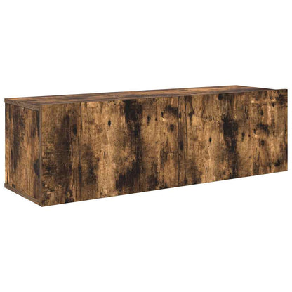 vidaXL 4 Piece TV Cabinet Set Smoked Oak Engineered Wood