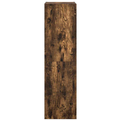 vidaXL 4 Piece TV Cabinet Set Smoked Oak Engineered Wood
