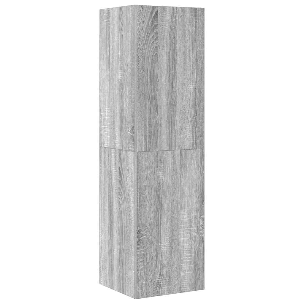 vidaXL 4 Piece TV Cabinet Set Grey Sonoma Engineered Wood