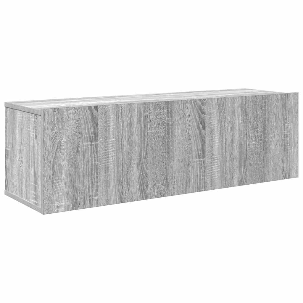 vidaXL 4 Piece TV Cabinet Set Grey Sonoma Engineered Wood