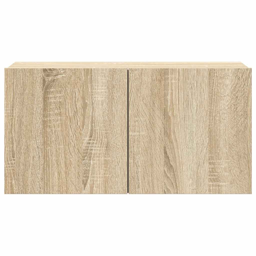 vidaXL 4 Piece TV Cabinet Set Sonoma Oak Engineered Wood