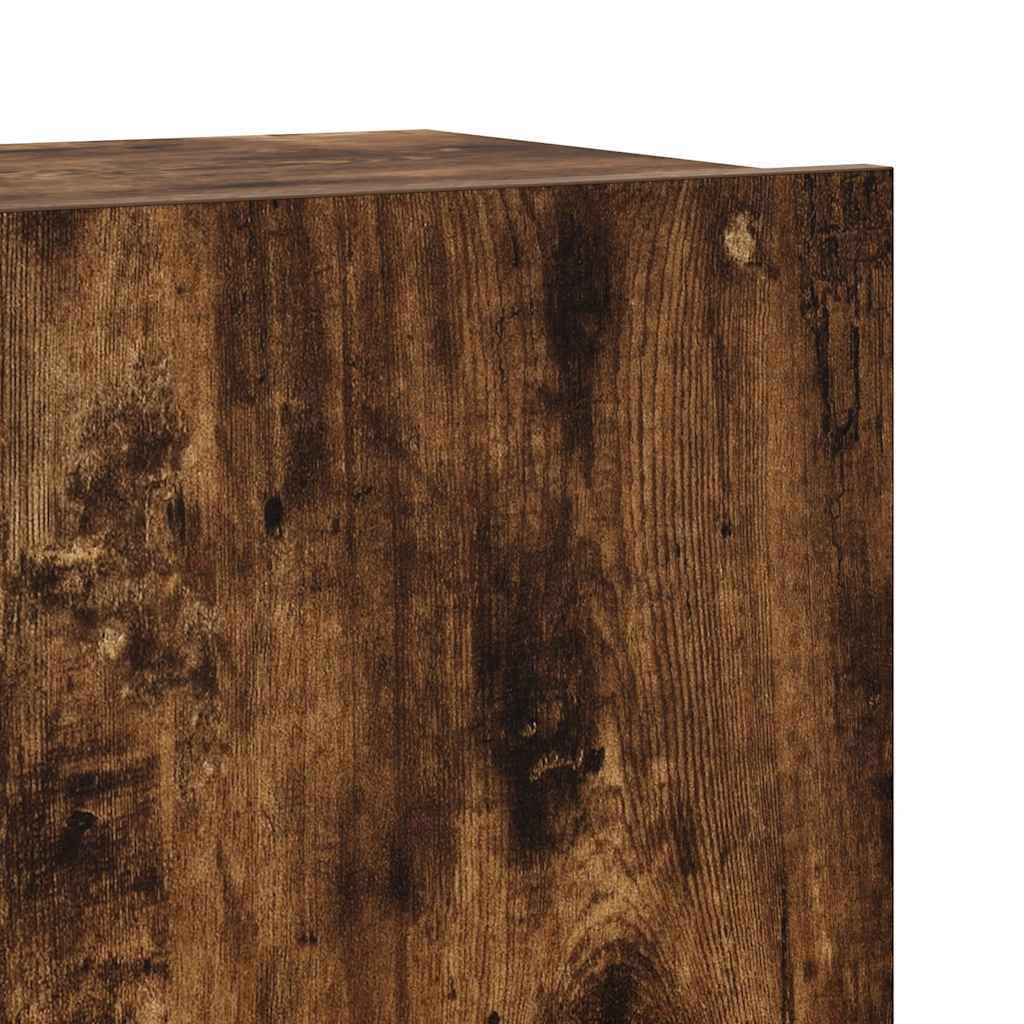 vidaXL 4 Piece TV Cabinet Set Smoked Oak Engineered Wood