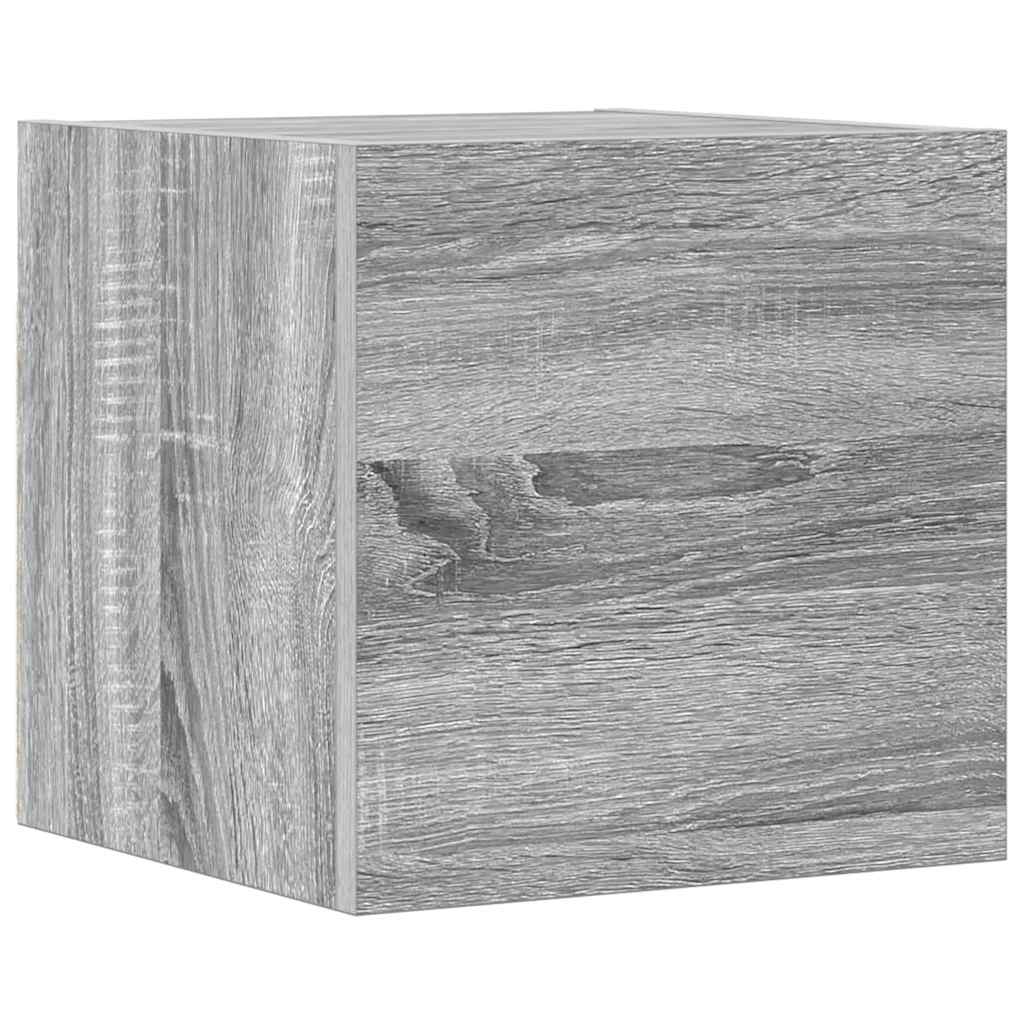 vidaXL 4 Piece TV Cabinet Set Grey Sonoma Engineered Wood