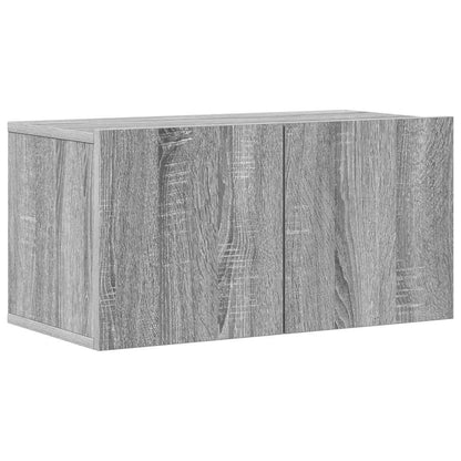 vidaXL 4 Piece TV Cabinet Set Grey Sonoma Engineered Wood