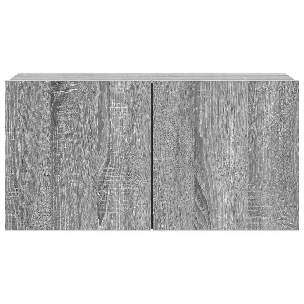 vidaXL 4 Piece TV Cabinet Set Grey Sonoma Engineered Wood