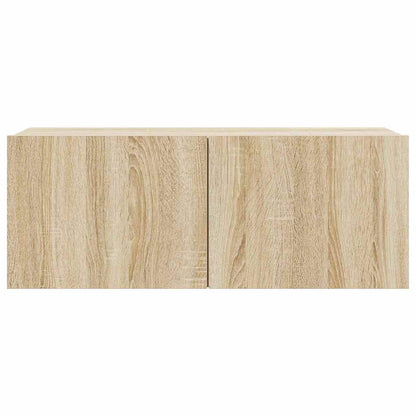 vidaXL 4 Piece TV Cabinet Set Sonoma Oak Engineered Wood