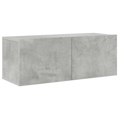 vidaXL 4 Piece TV Cabinet Set Concrete Grey Engineered Wood