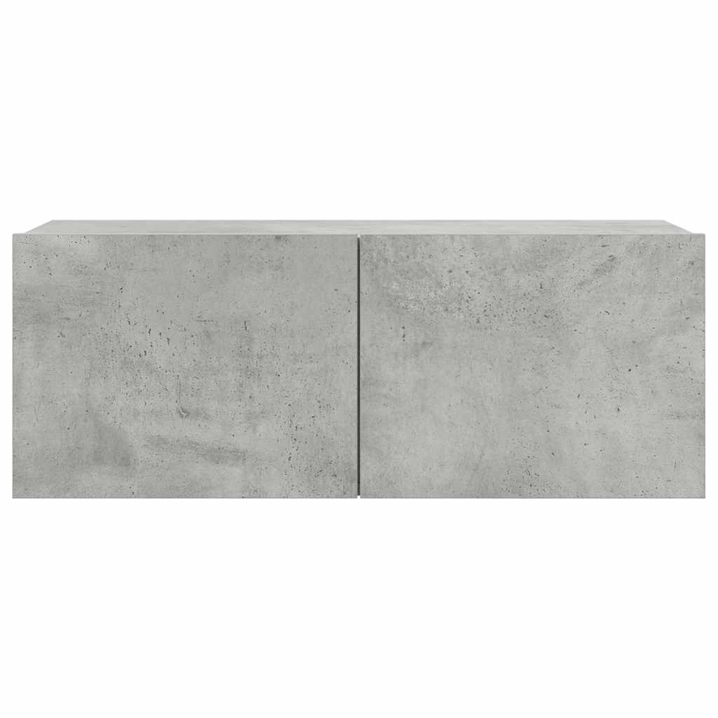 vidaXL 4 Piece TV Cabinet Set Concrete Grey Engineered Wood