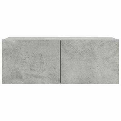 vidaXL 4 Piece TV Cabinet Set Concrete Grey Engineered Wood