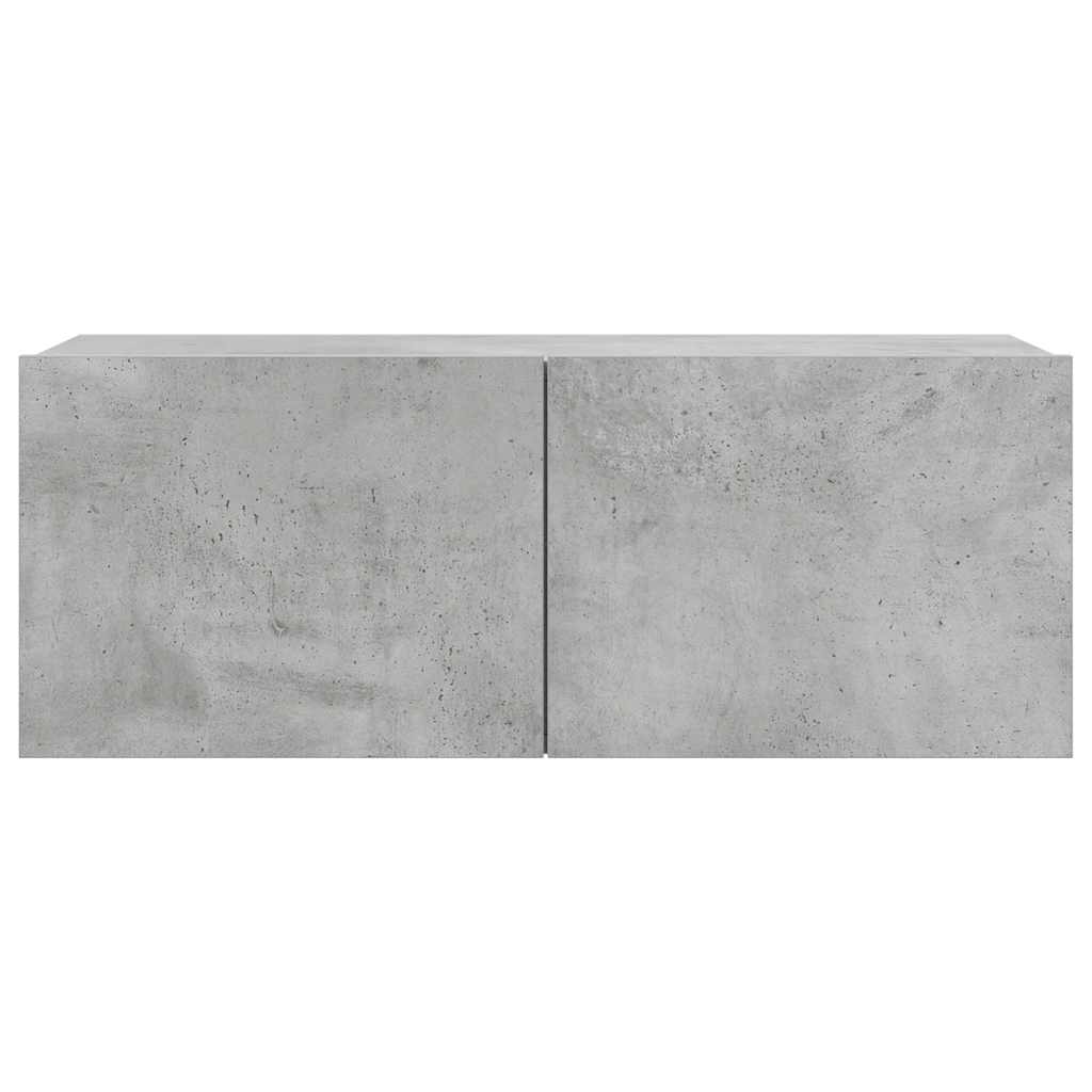 vidaXL 4 Piece TV Cabinet Set Concrete Grey Engineered Wood