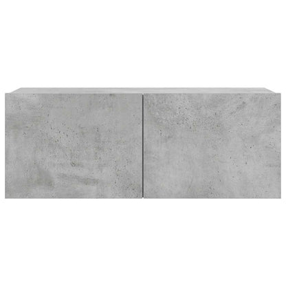 vidaXL 4 Piece TV Cabinet Set Concrete Grey Engineered Wood