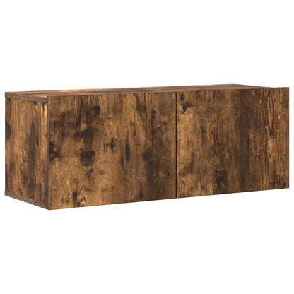 vidaXL 4 Piece TV Cabinet Set Smoked Oak Engineered Wood