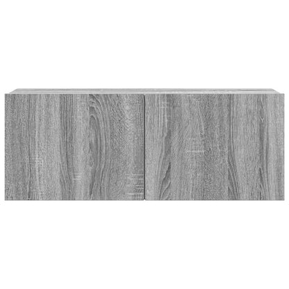 vidaXL 4 Piece TV Cabinet Set Grey Sonoma Engineered Wood