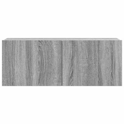 vidaXL 4 Piece TV Cabinet Set Grey Sonoma Engineered Wood