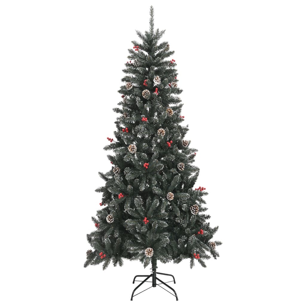 vidaXL Artificial Christmas Tree with Stand Green 240 cm PVC