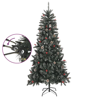 vidaXL Artificial Christmas Tree with Stand Green 240 cm PVC