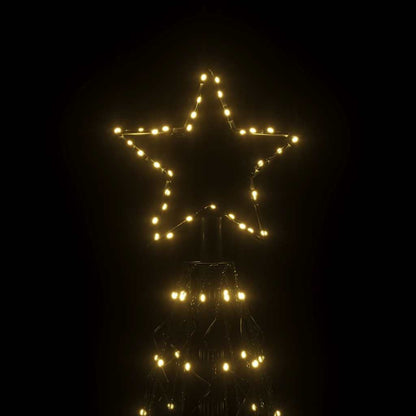 vidaXL Christmas Cone Tree Warm White 1400 LEDs 160x500 cm