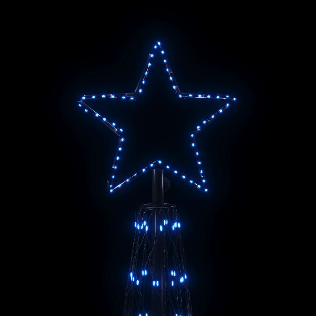 vidaXL Christmas Cone Tree Blue 3000 LEDs 230x800 cm