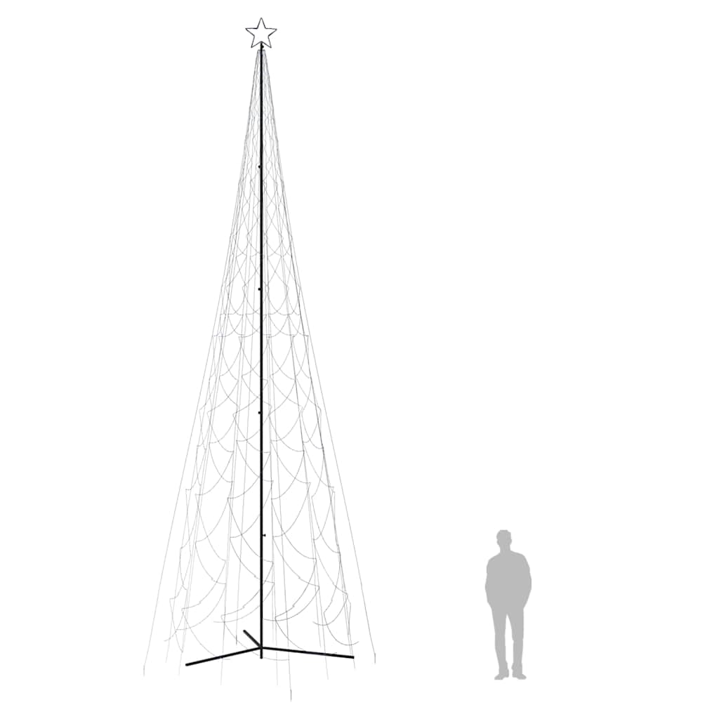 vidaXL Christmas Cone Tree Blue 3000 LEDs 230x800 cm