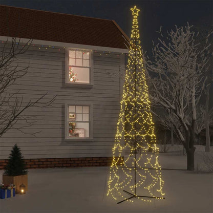 vidaXL Christmas Cone Tree Warm White 3000 LEDs 230x800 cm