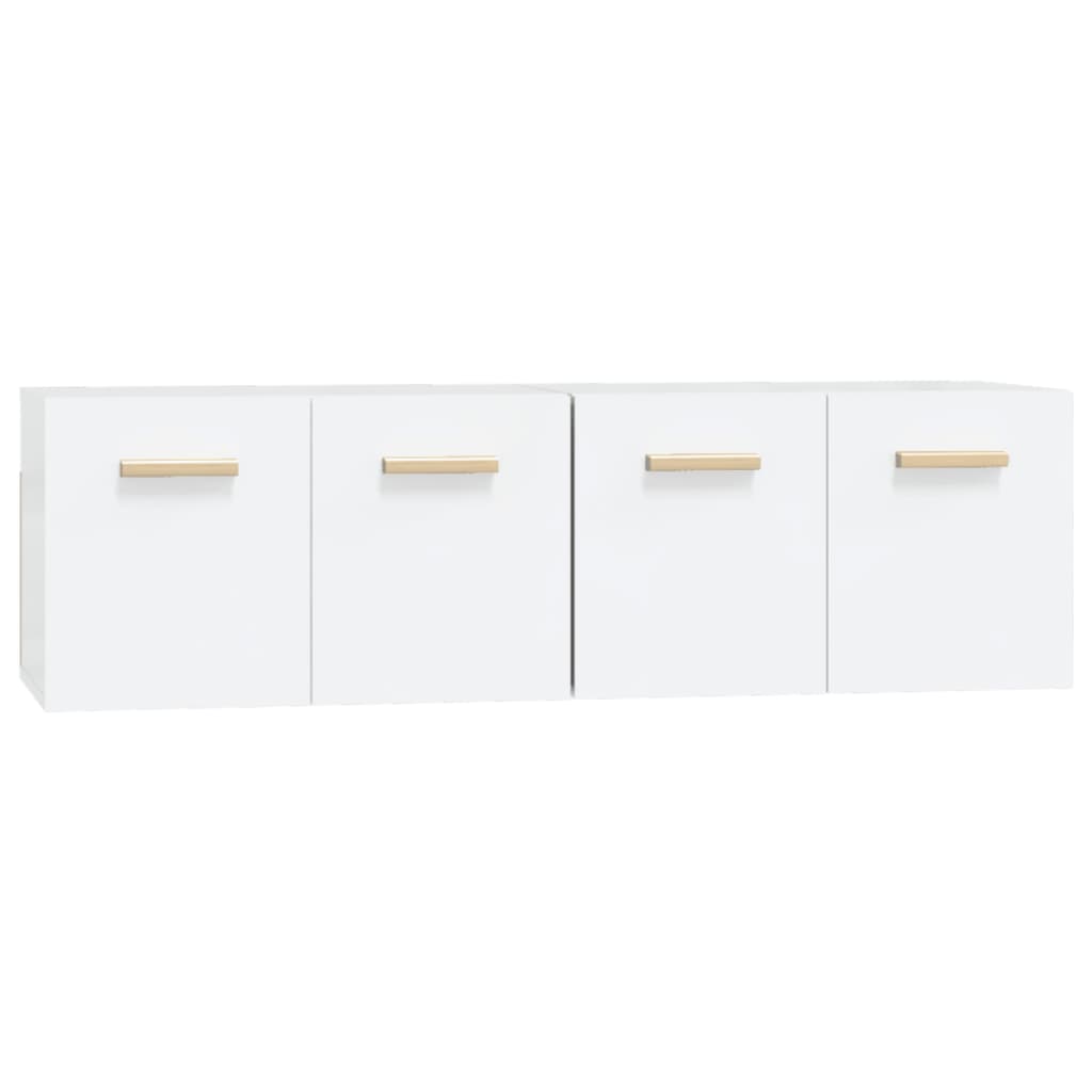 vidaXL Wall Cabinets 2 pcs White 60x36.5x35 cm Engineered Wood