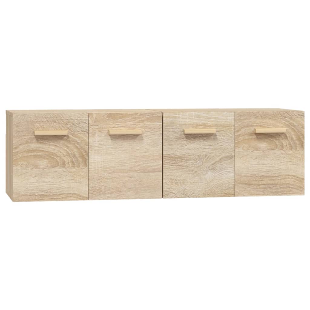 vidaXL Wall Cabinets 2 pcs Sonoma Oak 60x36.5x35 cm Engineered Wood
