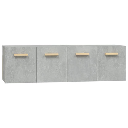 vidaXL Wall Cabinets 2 pcs Concrete Grey 60x36.5x35 cm Engineered Wood