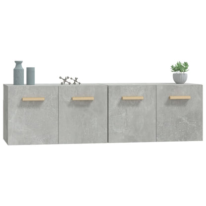vidaXL Wall Cabinets 2 pcs Concrete Grey 60x36.5x35 cm Engineered Wood
