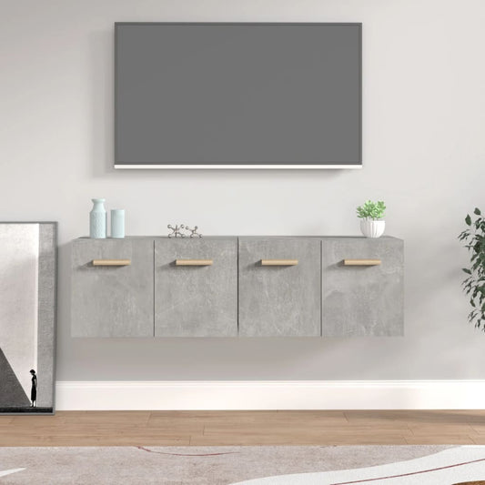 vidaXL Wall Cabinets 2 pcs Concrete Grey 60x36.5x35 cm Engineered Wood