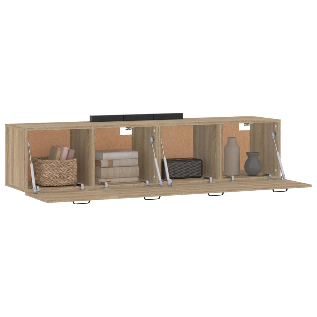 vidaXL Wall Cabinets 2 pcs Sonoma Oak 60x36.5x35 cm Engineered Wood
