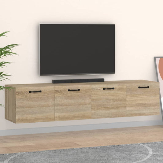 vidaXL Wall Cabinets 2 pcs Sonoma Oak 60x36.5x35 cm Engineered Wood