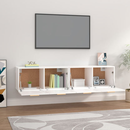 vidaXL Wall Cabinets 2 pcs White 80x35x36.5 cm Engineered Wood