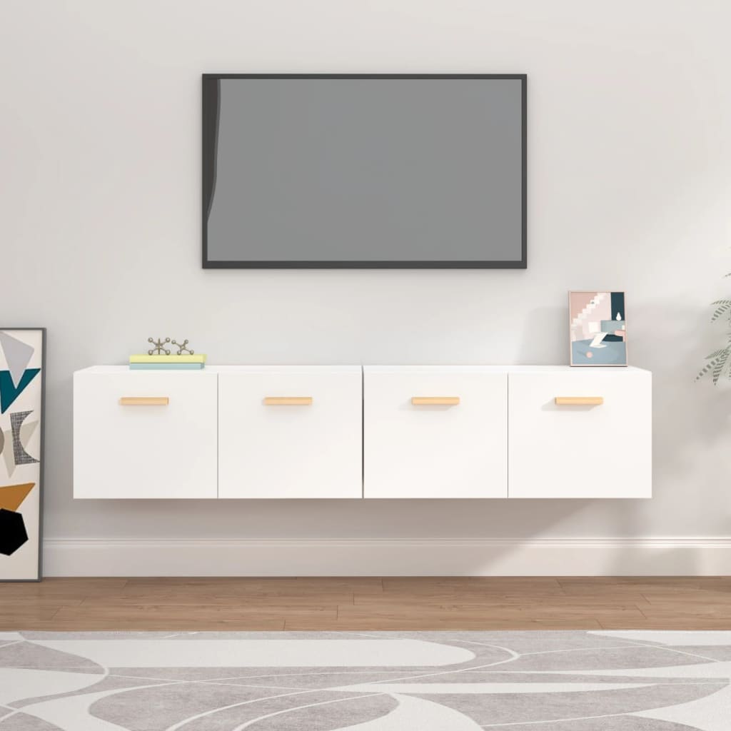 vidaXL Wall Cabinets 2 pcs White 80x35x36.5 cm Engineered Wood