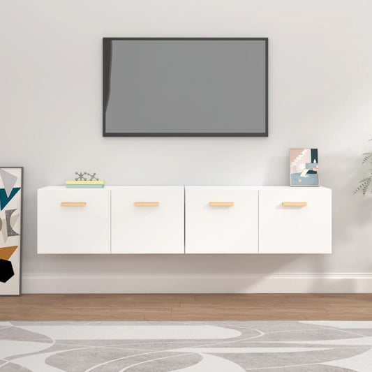 vidaXL Wall Cabinets 2 pcs White 80x35x36.5 cm Engineered Wood