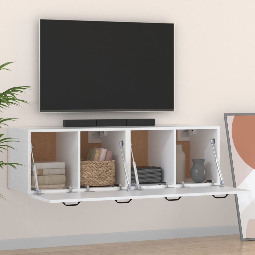 vidaXL Wall Cabinets 2 pcs White 80x35x36.5 cm Engineered Wood