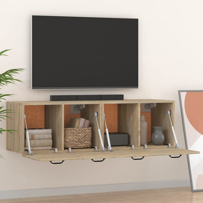 vidaXL Wall Cabinets 2 pcs Sonoma Oak 80x35x36.5 cm Engineered Wood