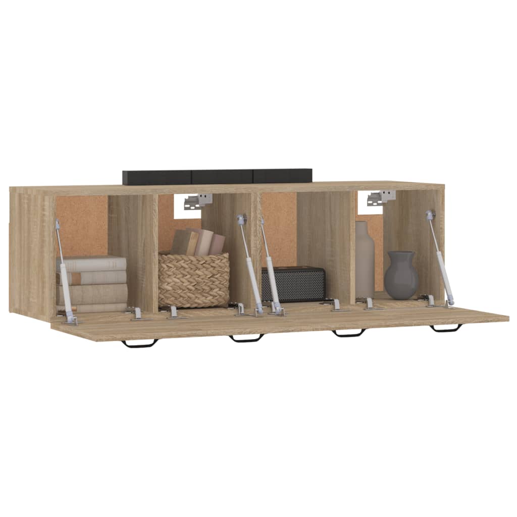 vidaXL Wall Cabinets 2 pcs Sonoma Oak 80x35x36.5 cm Engineered Wood