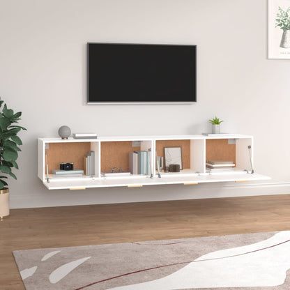 vidaXL Wall Cabinets 2 pcs White 100x36.5x35 cm Engineered Wood