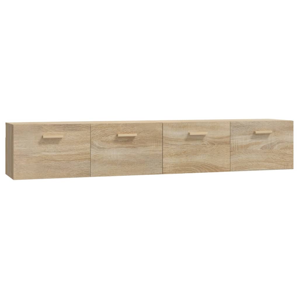 vidaXL Wall Cabinets 2 pcs Sonoma Oak 100x36.5x35 cm Engineered Wood