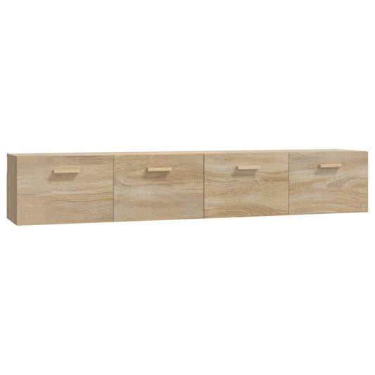 vidaXL Wall Cabinets 2 pcs Sonoma Oak 100x36.5x35 cm Engineered Wood