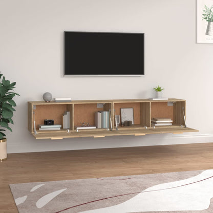 vidaXL Wall Cabinets 2 pcs Sonoma Oak 100x36.5x35 cm Engineered Wood