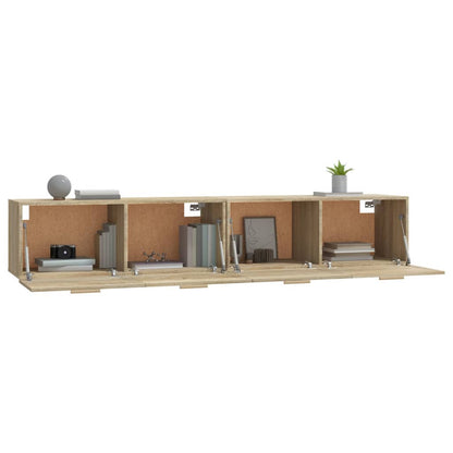 vidaXL Wall Cabinets 2 pcs Sonoma Oak 100x36.5x35 cm Engineered Wood