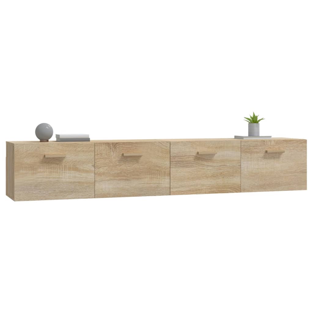 vidaXL Wall Cabinets 2 pcs Sonoma Oak 100x36.5x35 cm Engineered Wood