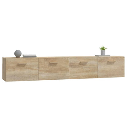 vidaXL Wall Cabinets 2 pcs Sonoma Oak 100x36.5x35 cm Engineered Wood